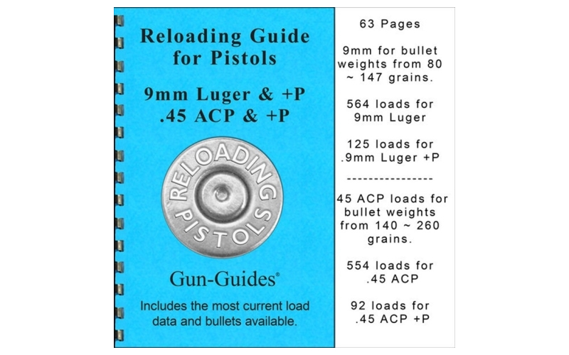 Gun-Guides Reloading guide for pistols 9mm luger & +p / 45acp & +p